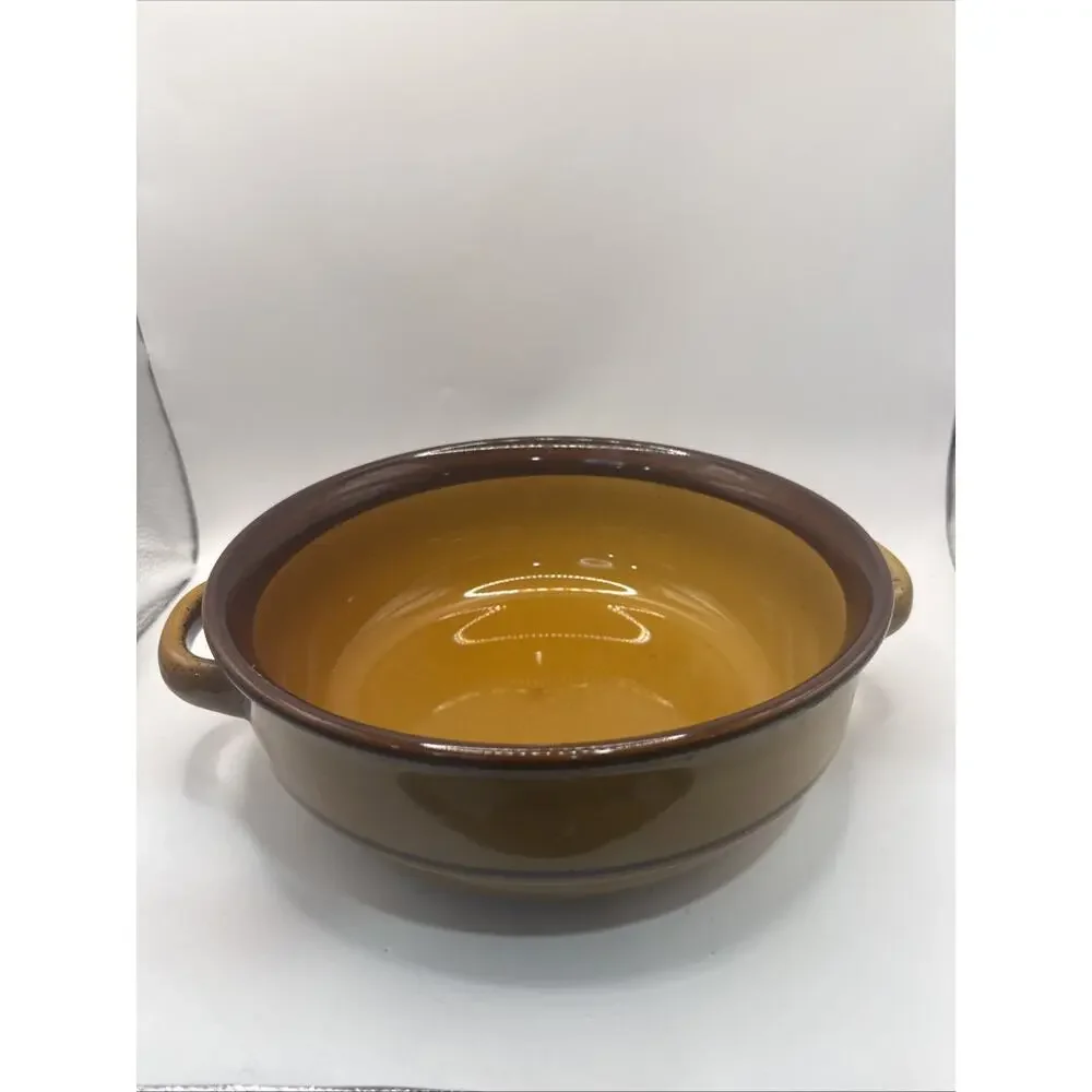 Vintage K.K. Noritake Stoneware Two Handled Serving Bowl *